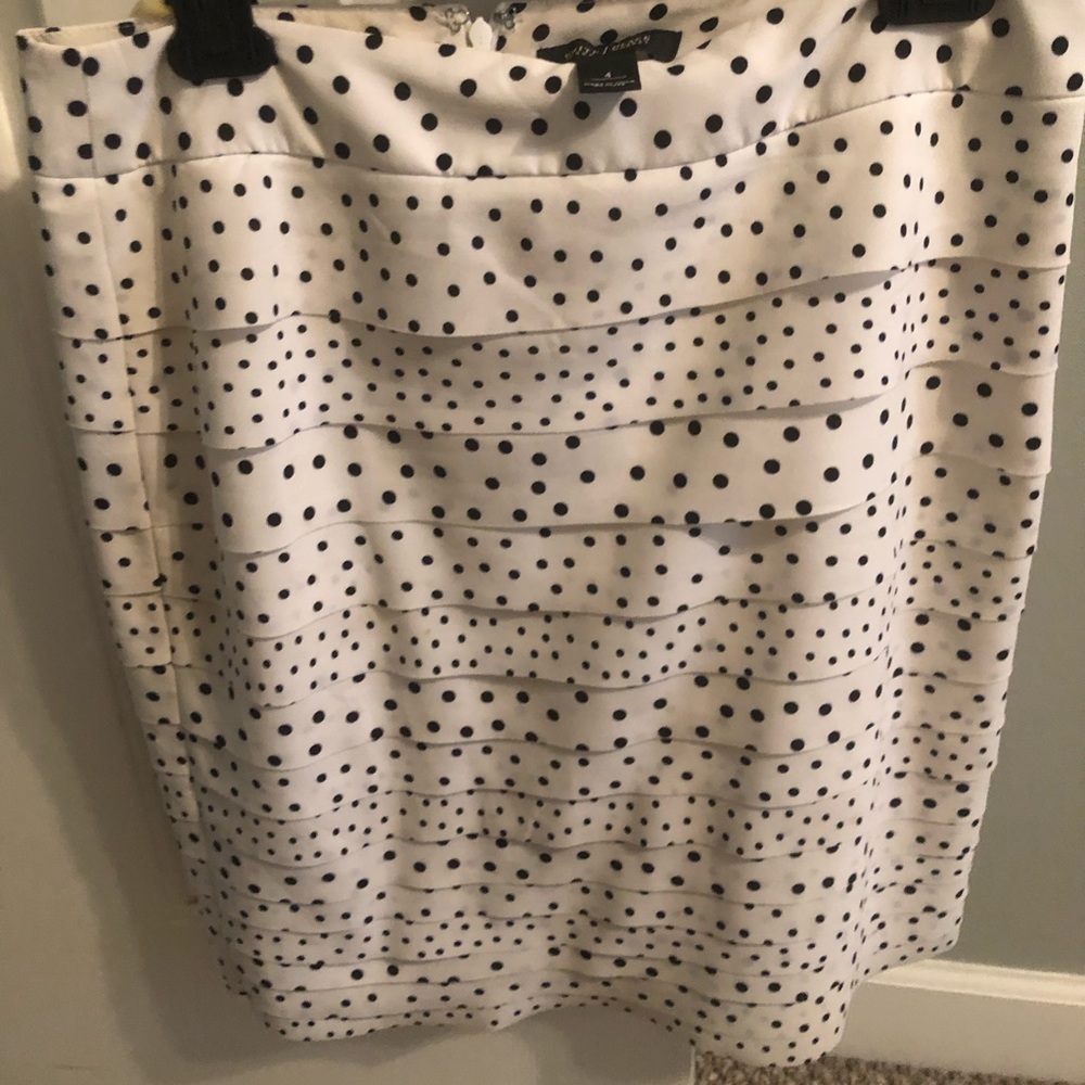 White House Black Market Polka Dot Skirt